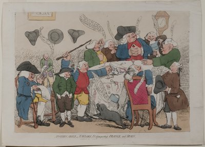 Boticarios y sastres conquistando Francia y España de James Gillray